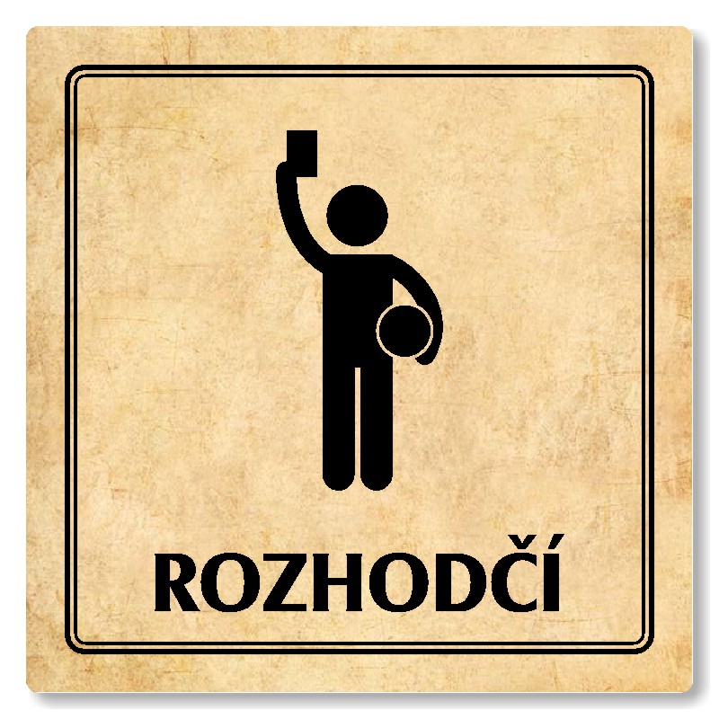 Rozhodčí, 80x80mm, pergamen, Utah